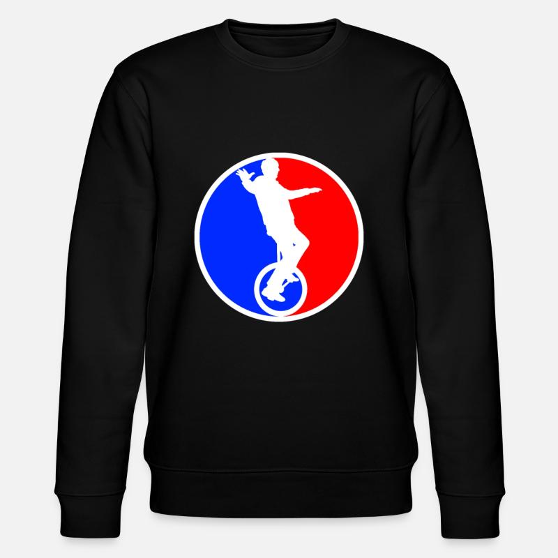 Unicycle Logo - Stanley/Stella CHANGER Unisex Organic Sweatshirt - black