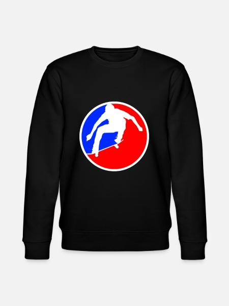 Skating Logo - Stanley/Stella CHANGER Unisex Organic Sweatshirt - black