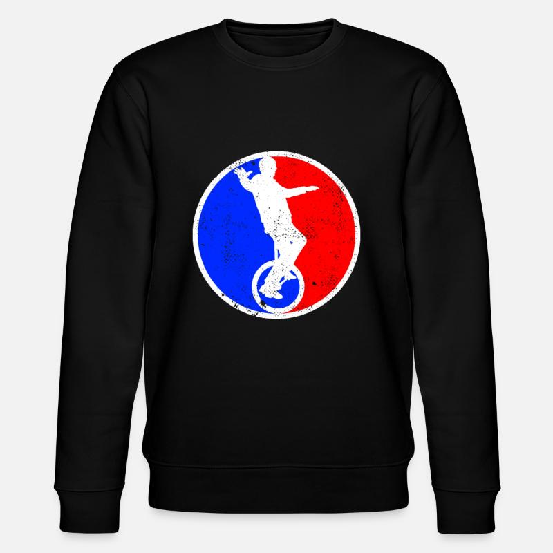 Unicycle Logo - Stanley/Stella CHANGER Unisex Organic Sweatshirt - black