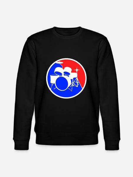 Drums Logo - Stanley/Stella CHANGER Unisex Organic Sweatshirt - black