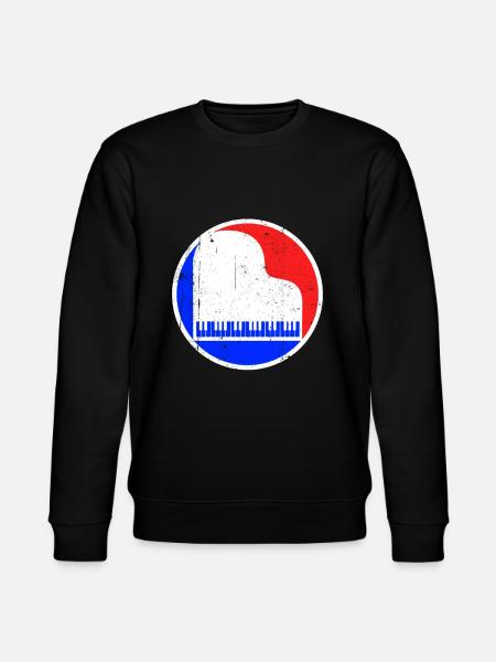 Piano Logo - Stanley/Stella CHANGER Unisex Organic Sweatshirt - black