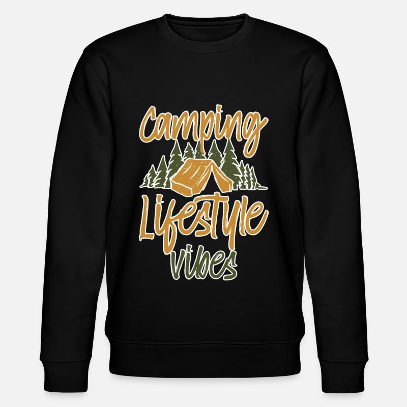 Camping Lifestyle Vibes 2 - Stanley/Stella CHANGER Unisex Organic Sweatshirt - black