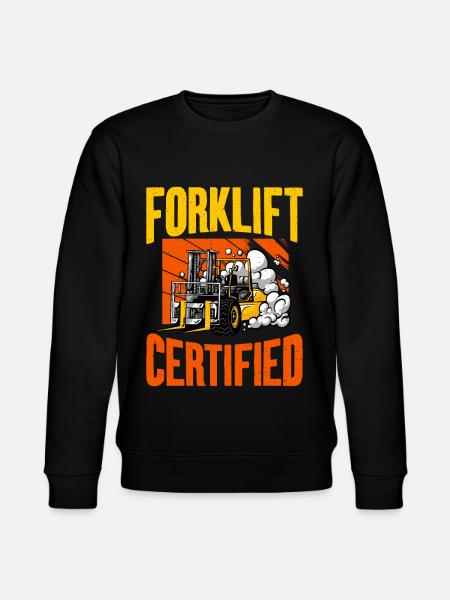 Forklift certified - Stanley/Stella CHANGER Unisex Organic Sweatshirt - black