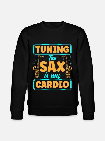 Saxophone Saxophonist - Stanley/Stella CHANGER Unisex Organic Sweatshirt - black