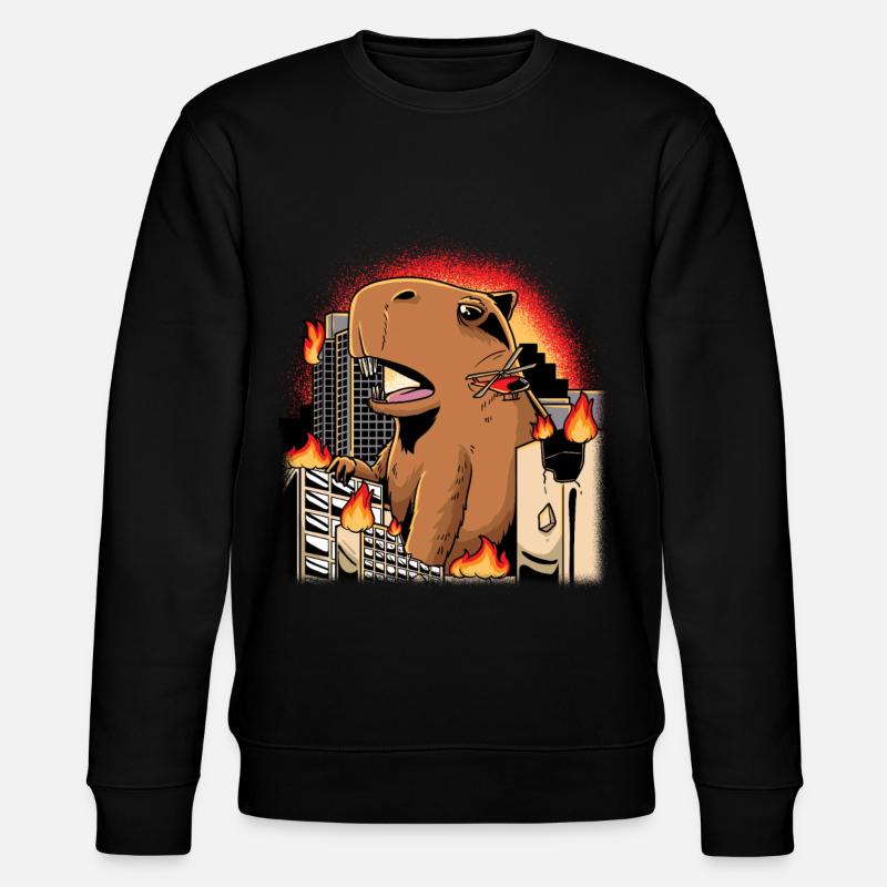 Capybara animal capybara - Stanley/Stella CHANGER Unisex Organic Sweatshirt - black