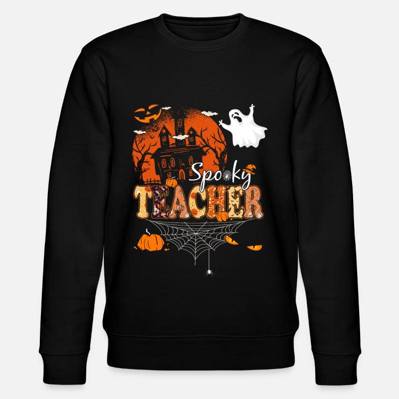 Spooky Teacher Halloween - Stanley/Stella CHANGER Unisex Organic Sweatshirt - black