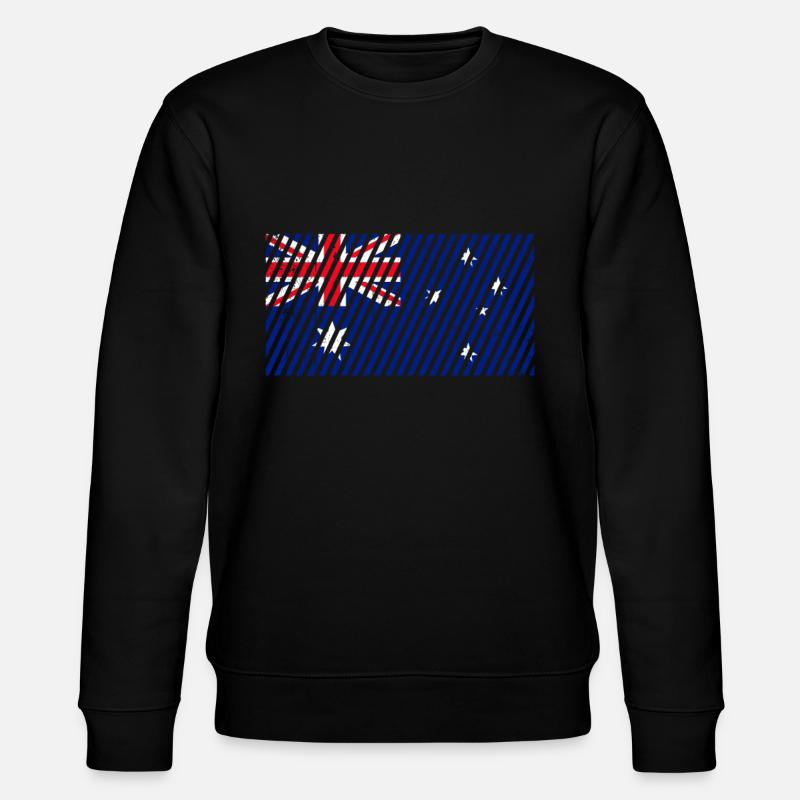 Drapeau australien - Sweat bio CHANGER Stanley/Stella Unisexe - noir