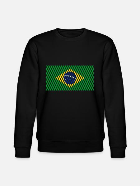 Brazil Flag - Stanley/Stella CHANGER Unisex Organic Sweatshirt - black