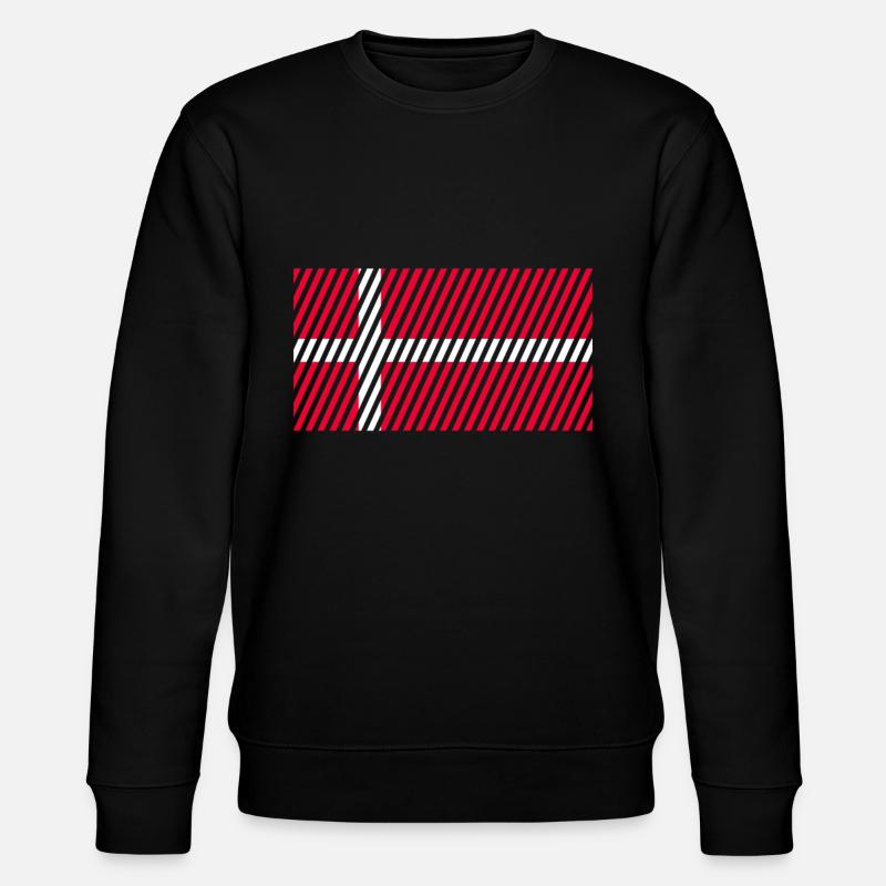Drapeau du Danemark - Sweat bio CHANGER Stanley/Stella Unisexe - noir