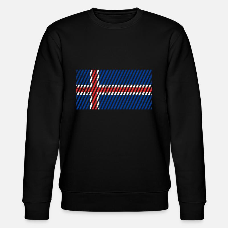 Drapeau islandais - Sweat bio CHANGER Stanley/Stella Unisexe - noir