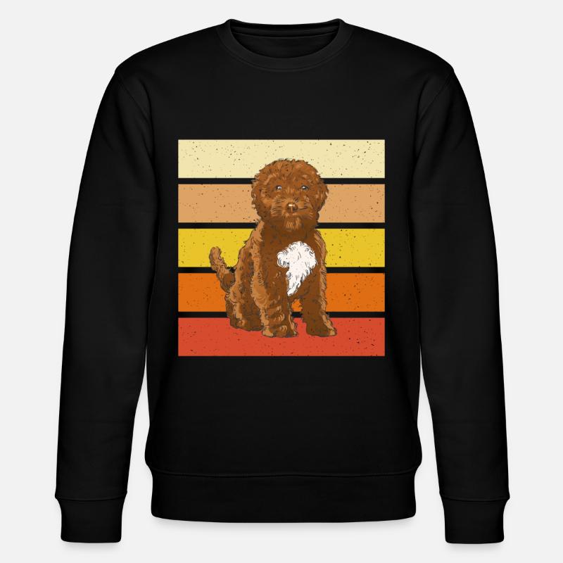 Retro Kleidung für Cockapoo - Stanley/Stella Unisex Bio-Sweatshirt CHANGER - Schwarz