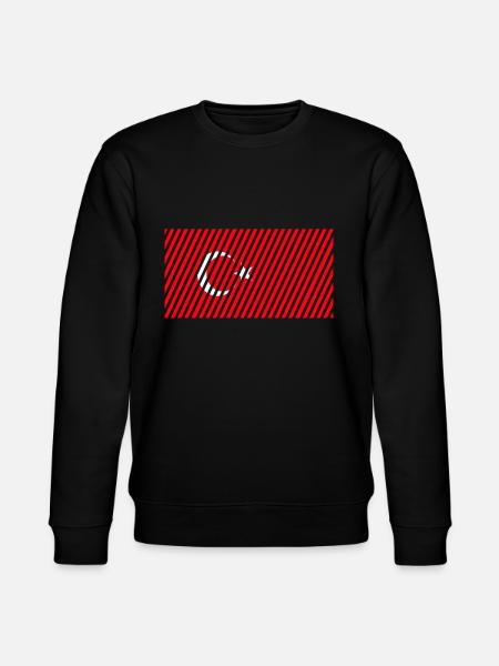 Turkey Flag - Stanley/Stella CHANGER Unisex Organic Sweatshirt - black