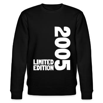18 JAHRE 18. GEBURTSTAG LIMITED EDITION 2005 - Stanley/Stella Unisex Bio-Sweatshirt CHANGER  - Schwarz - Vorne - Nik (191cm) & Marisol (170cm)