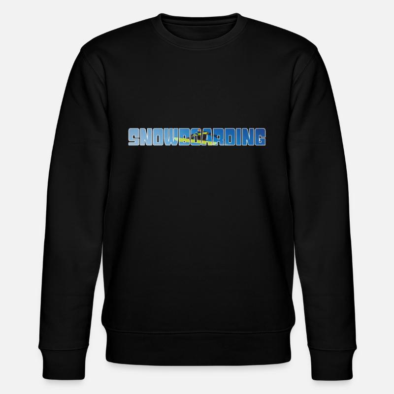 snowboarding - Stanley/Stella CHANGER Unisex Organic Sweatshirt - black