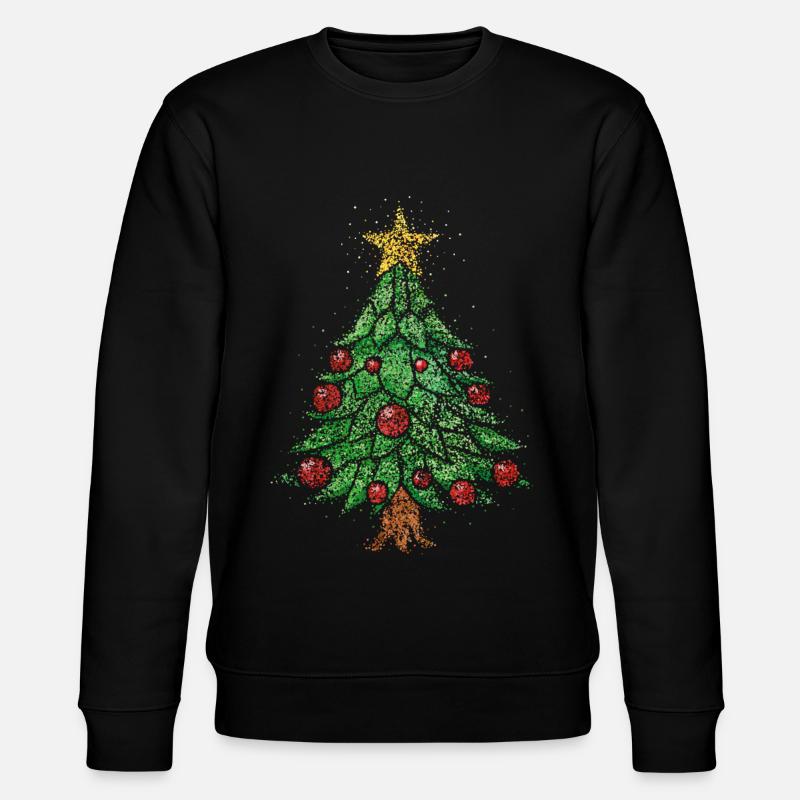 Weihnachtsbaum Christbaum Heiligabend Christmas - Stanley/Stella Unisex Bio-Sweatshirt CHANGER - Schwarz