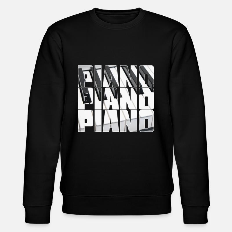 Piano - Stanley/Stella CHANGER Unisex Organic Sweatshirt - black
