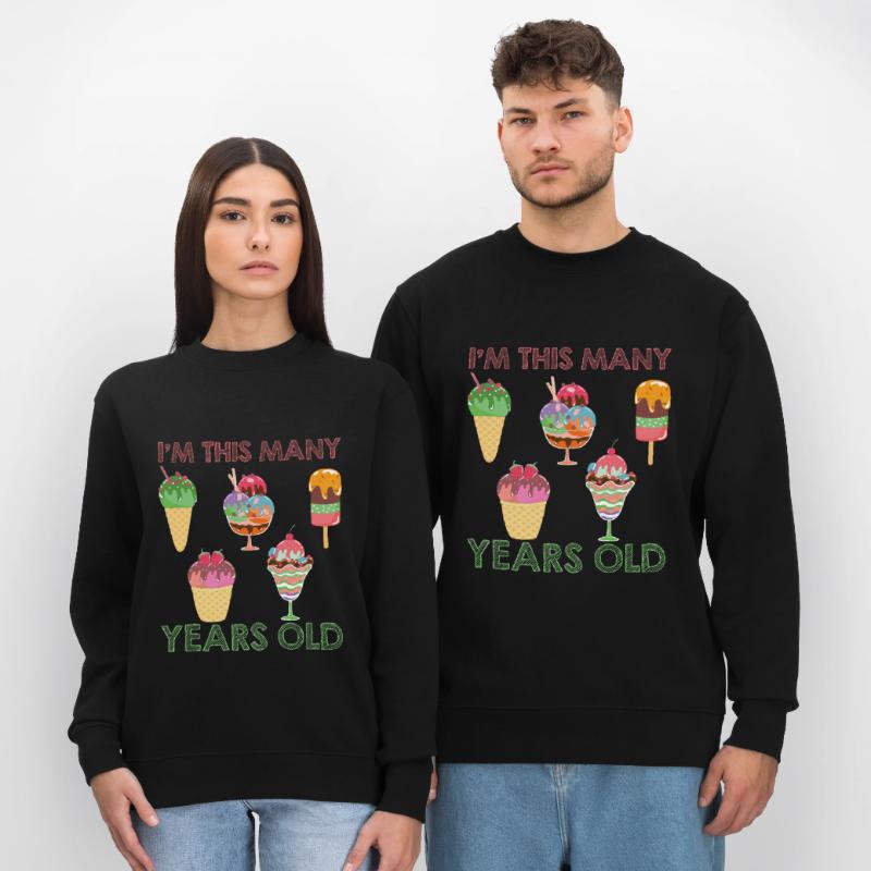 Eiscreme logo Sommer Softeis Geschenkidee Stanley/Stella Unisex Bio-Sweatshirt CHANGER 