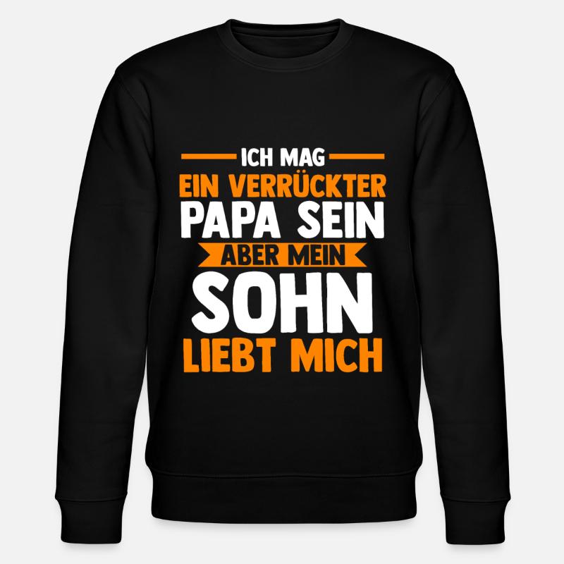 Vater Papi Papa - Stanley/Stella Unisex Bio-Sweatshirt CHANGER - Schwarz