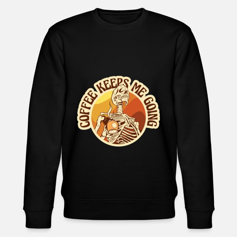 Kaffee - Coffee keeps me going - Stanley/Stella Unisex Bio-Sweatshirt CHANGER  - Schwarz