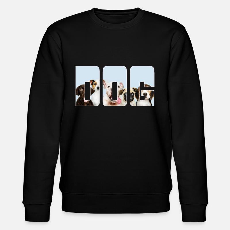 Hund - Stanley/Stella Unisex Bio-Sweatshirt CHANGER  - Schwarz