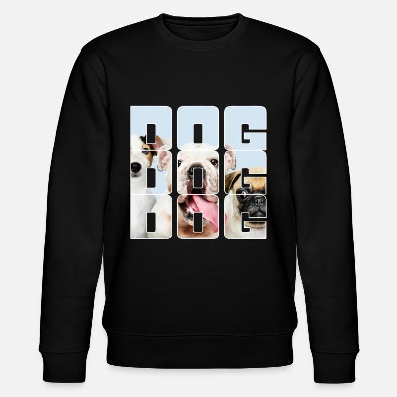 Hund - Stanley/Stella Unisex Bio-Sweatshirt CHANGER  - Schwarz