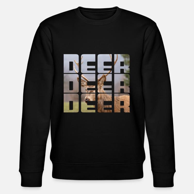 Deer - Stanley/Stella CHANGER Unisex Organic Sweatshirt - black