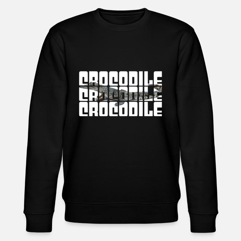 Crocodile - Stanley/Stella CHANGER Unisex Organic Sweatshirt - black