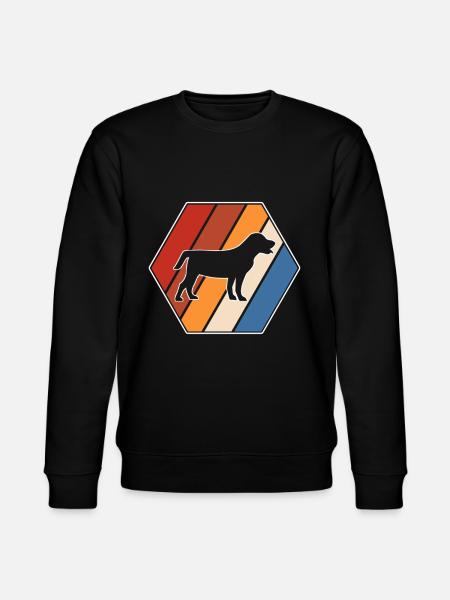 Hund Retro - Stanley/Stella Unisex Bio-Sweatshirt CHANGER - Schwarz