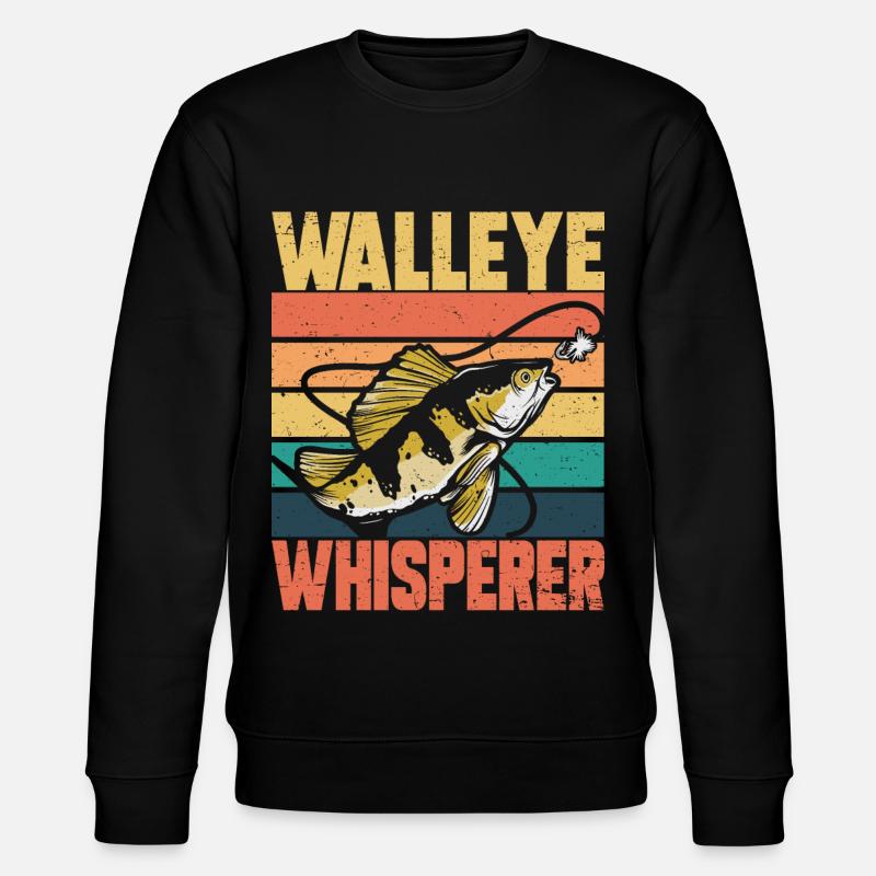 Pikeperch Whisperer - Stanley/Stella CHANGER Unisex Organic Sweatshirt - black
