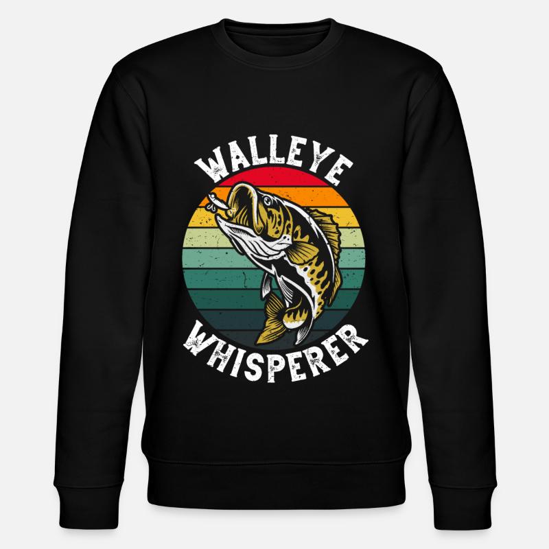 Zanderflüsterer - Stanley/Stella Unisex Bio-Sweatshirt CHANGER  - Schwarz