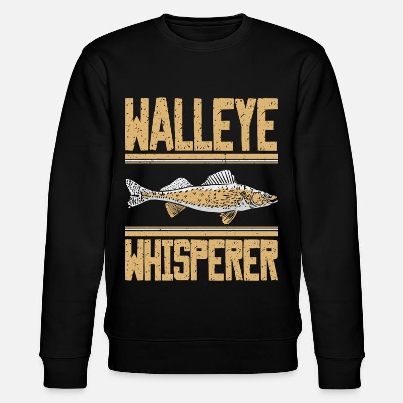 Zanderflüsterer - Stanley/Stella Unisex Bio-Sweatshirt CHANGER  - Schwarz