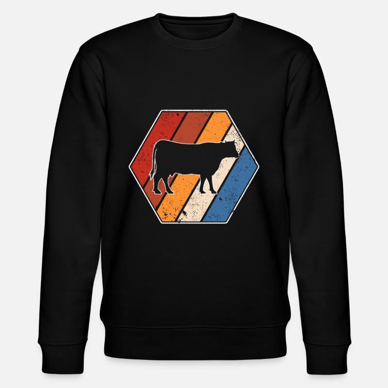 Beef Retro - Stanley/Stella CHANGER Unisex Organic Sweatshirt - black