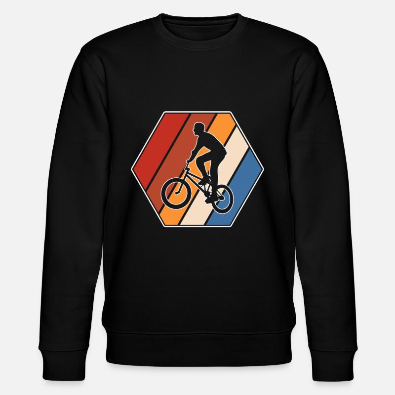 BMX retro - Stanley/Stella CHANGER Unisex Organic Sweatshirt - black