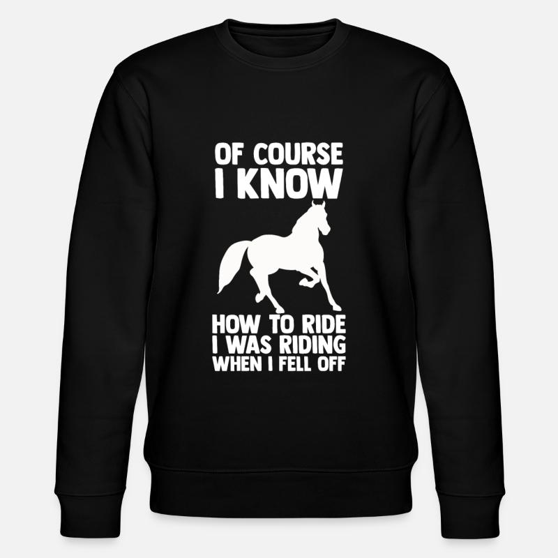 Chevaux cavaliers Dicton - Sweat bio CHANGER Stanley/Stella Unisexe - noir