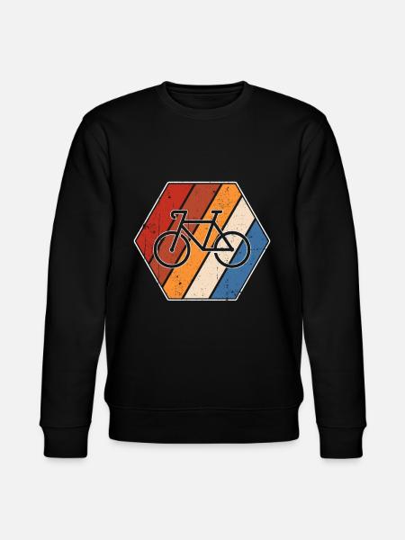 Fahrrad Retro - Stanley/Stella Unisex Bio-Sweatshirt CHANGER  - Schwarz