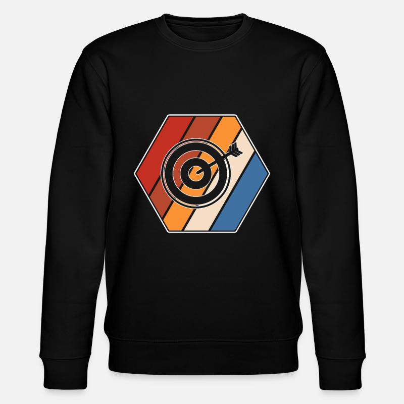 Fléchettes Rétro - Sweat bio CHANGER Stanley/Stella Unisexe - noir