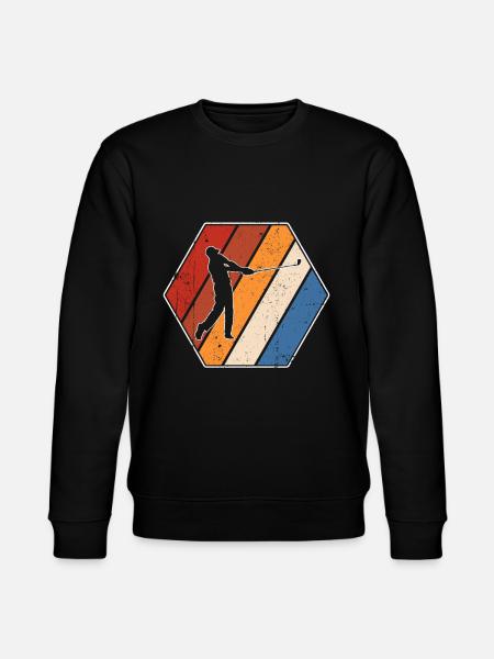 Golf Retro - Stanley/Stella CHANGER Unisex Organic Sweatshirt - black