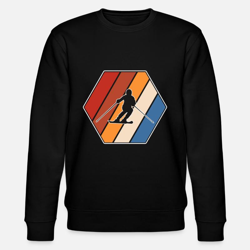 Ski Retro - Stanley/Stella CHANGER Unisex Organic Sweatshirt - black