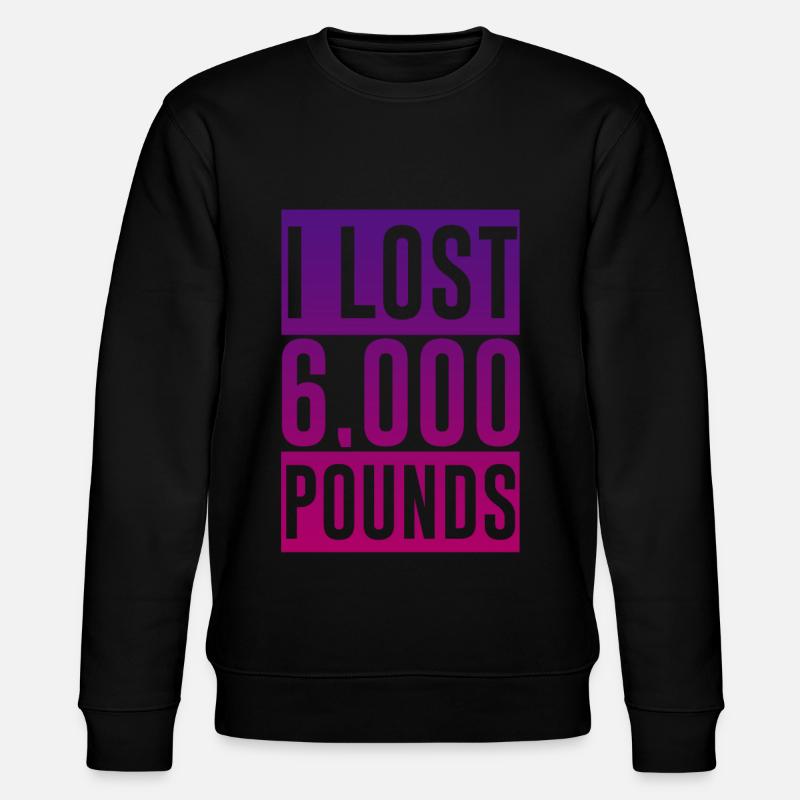 I Lost 6,000 Pounds 2 - Stanley/Stella Unisex Bio-Sweatshirt CHANGER - Schwarz
