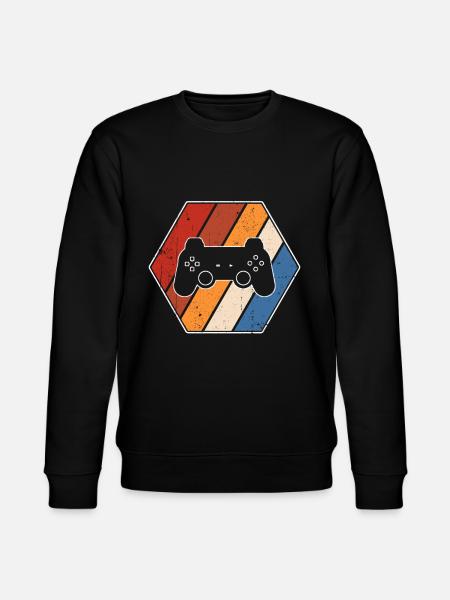 Gaming Retro - Stanley/Stella CHANGER Unisex Organic Sweatshirt - black