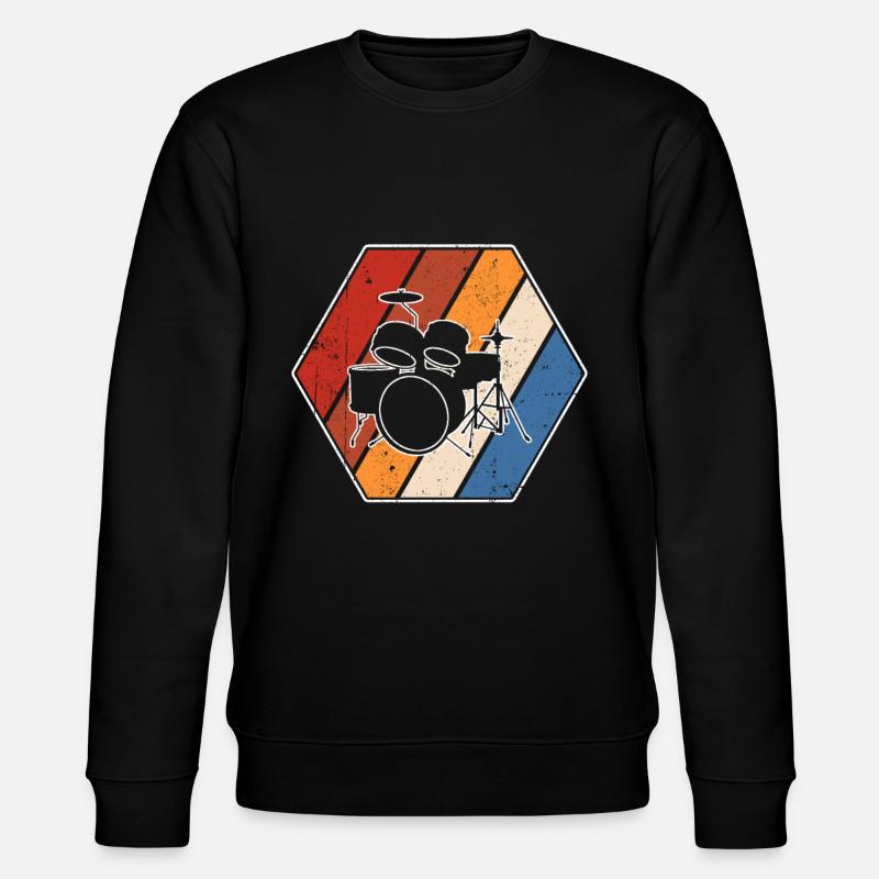 Batterie Rétro - Sweat bio CHANGER Stanley/Stella Unisexe - noir