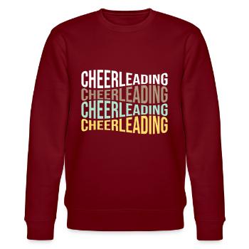 cheerleading - Stanley/Stella CHANGER Unisex Organic Sweatshirt - burgundy - Front - Nik (191cm) & Marisol (170cm)