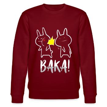 Anime Merch - Baka - Sweat bio CHANGER Stanley/Stella Unisexe - bordeaux - Devant - Nik (191cm) & Marisol (170cm)