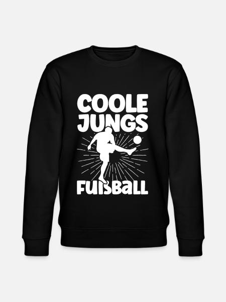 Coole Jungs Fußball - Stanley/Stella Unisex Bio-Sweatshirt CHANGER  - Schwarz