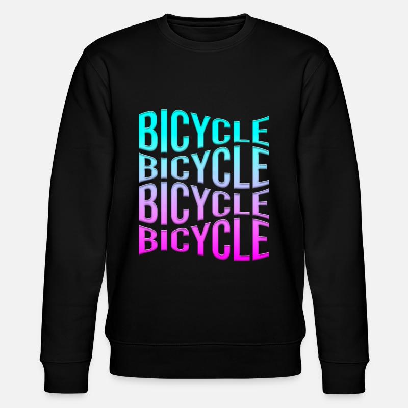 Fahrrad - Stanley/Stella Unisex Bio-Sweatshirt CHANGER  - Schwarz