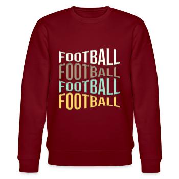 football - Stanley/Stella Unisex Bio-Sweatshirt CHANGER  - Burgunderrot - Vorne - Nik (191cm) & Marisol (170cm)