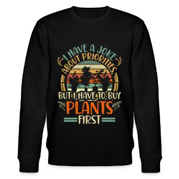 Amoureux des plantes Jardinage Jardiniers - Sweat bio CHANGER Stanley/Stella Unisexe - noir - Devant - Nik (191cm) & Marisol (170cm)