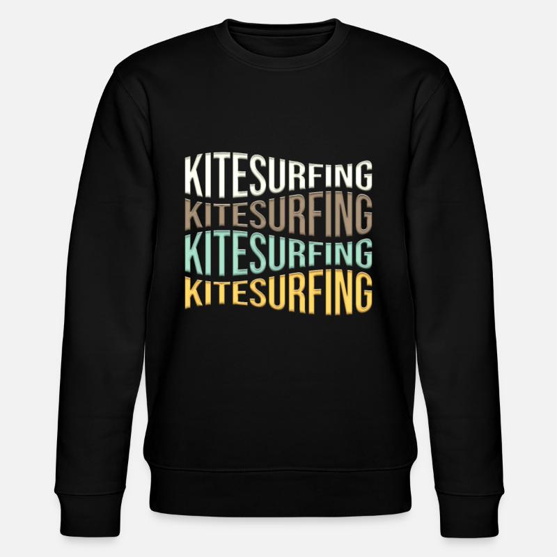 Kite Surfing - Stanley/Stella CHANGER Unisex Organic Sweatshirt - black