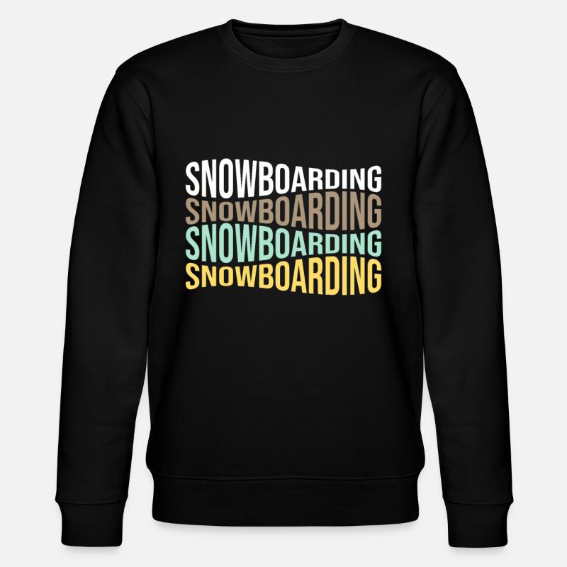 snowboarding - Stanley/Stella CHANGER Unisex Organic Sweatshirt - black