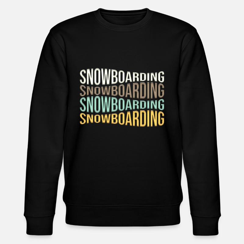 snowboarding - Stanley/Stella CHANGER Unisex Organic Sweatshirt - black